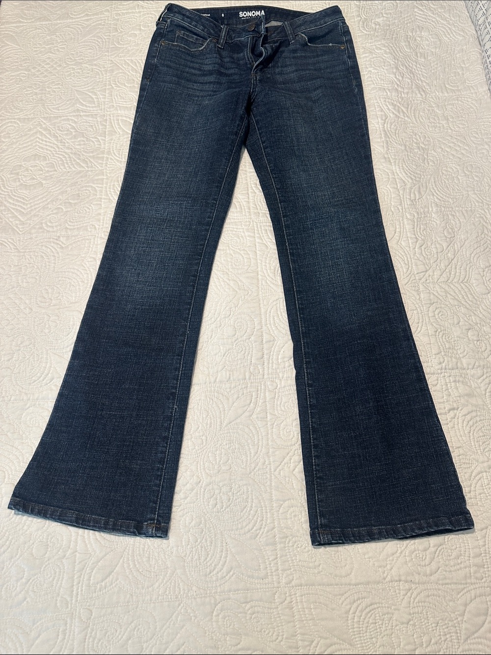 Sonoma Dark Blue Wide Leg Jeans